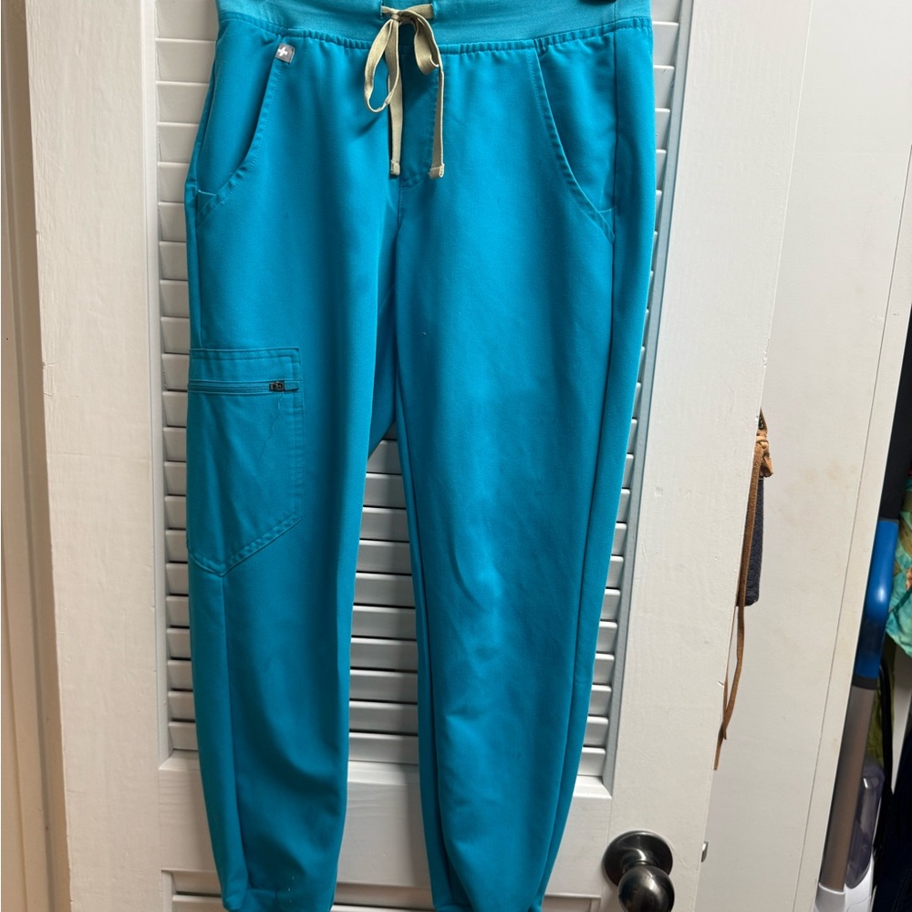 Figs Womens Joggers XXSP. Technical Collection Teal - Picture 5 of 5